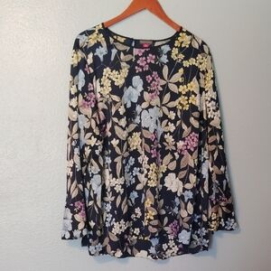 Vince Camuto Floral Blouse Size 2 X